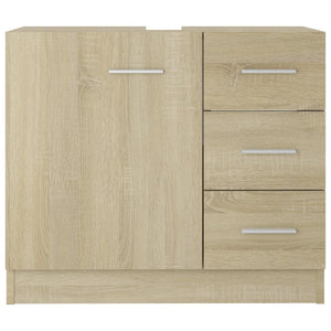 Ντουλάπι Νιπτήρα Sonoma Δρυς 63x30x54 εκ. Επεξεργασμένο Ξύλο