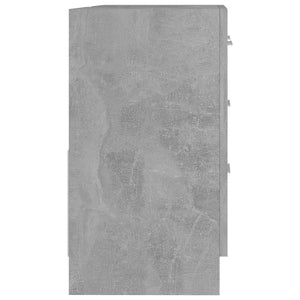 Ντουλάπι Νιπτήρα Γκρι του Σκυροδέματος 63x30x54 εκ. Επεξ. Ξύλο