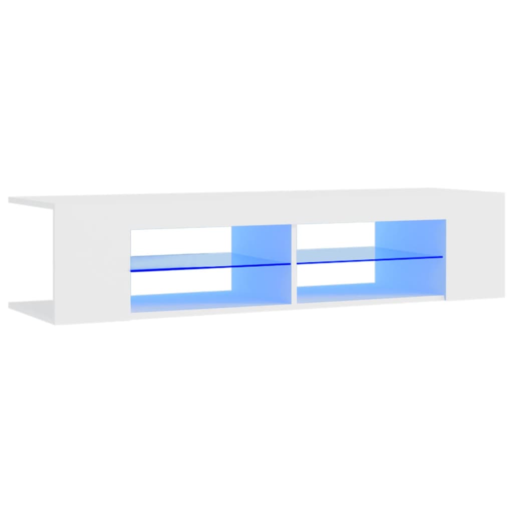 Έπιπλο Τηλεόρασης με LED Λευκό 135x39x30 εκ. - Pakobazaar