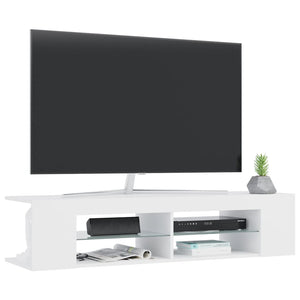 Έπιπλο Τηλεόρασης με LED Λευκό 135x39x30 εκ. - Pakobazaar