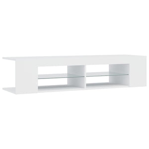 Έπιπλο Τηλεόρασης με LED Λευκό 135x39x30 εκ. - Pakobazaar