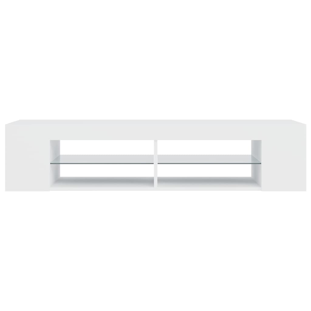 Έπιπλο Τηλεόρασης με LED Λευκό 135x39x30 εκ. - Pakobazaar
