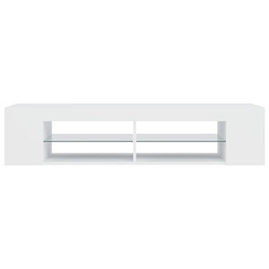 Έπιπλο Τηλεόρασης με LED Λευκό 135x39x30 εκ. - Pakobazaar