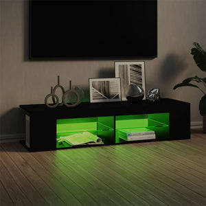 Έπιπλο Τηλεόρασης με LED Μαύρο 135x39x30 εκ. - Pakobazaar