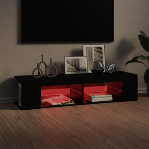 Έπιπλο Τηλεόρασης με LED Μαύρο 135x39x30 εκ. - Pakobazaar
