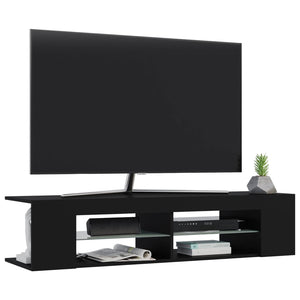 Έπιπλο Τηλεόρασης με LED Μαύρο 135x39x30 εκ. - Pakobazaar