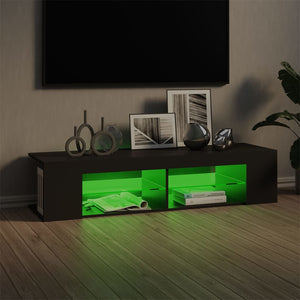 Έπιπλο Τηλεόρασης με LED Γκρι 135x39x30 εκ.