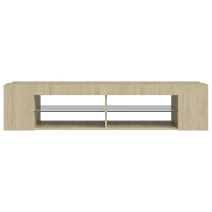 Έπιπλο Τηλεόρασης με LED Sonoma Δρυς 135x39x30 εκ. - Pakobazaar