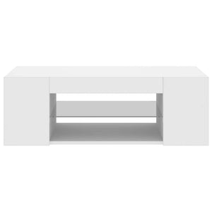 Έπιπλο Τηλεόρασης με LED Λευκό 90x39x30 εκ. - Pakobazaar