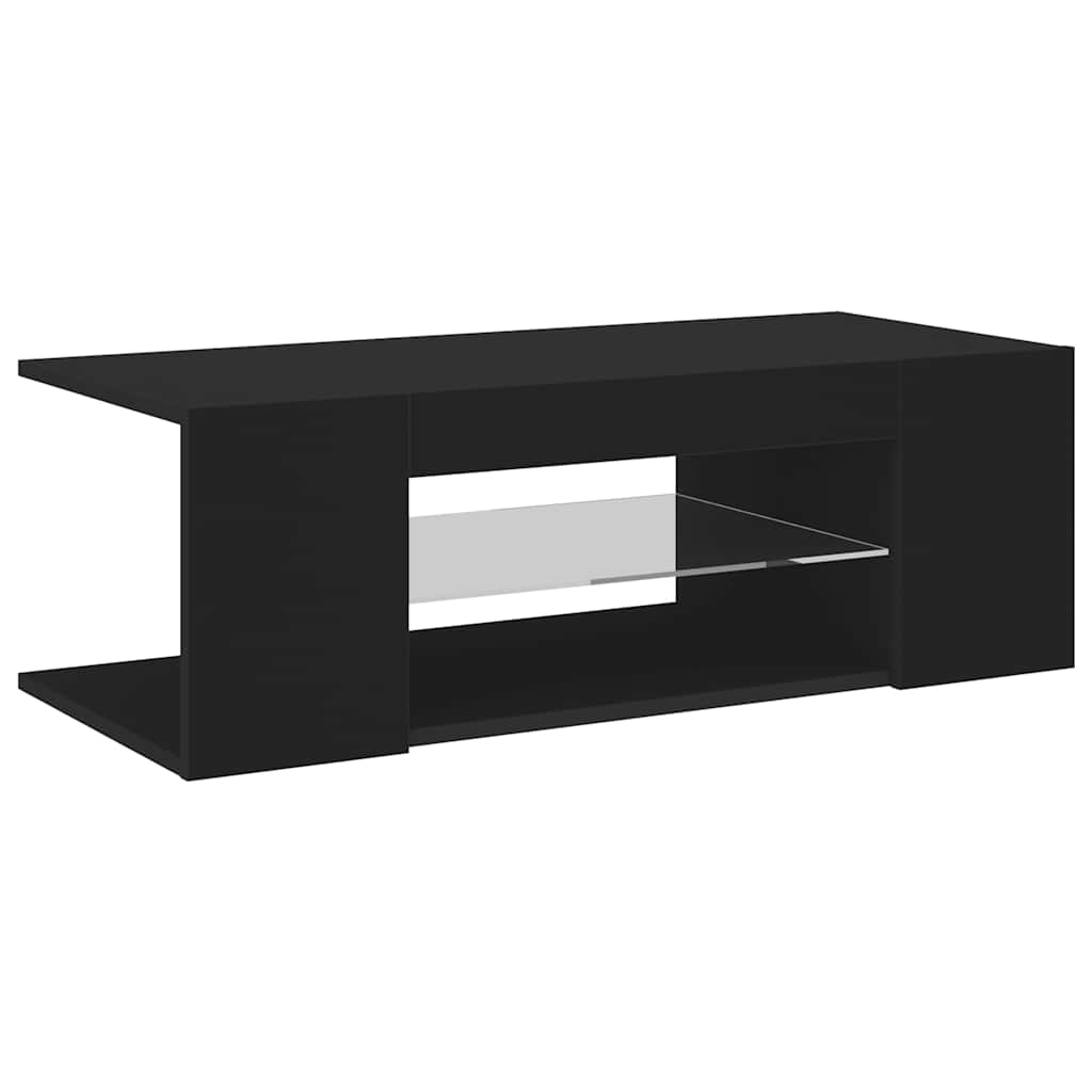 Έπιπλο Τηλεόρασης με LED Μαύρο 90x39x30 εκ. - Pakobazaar