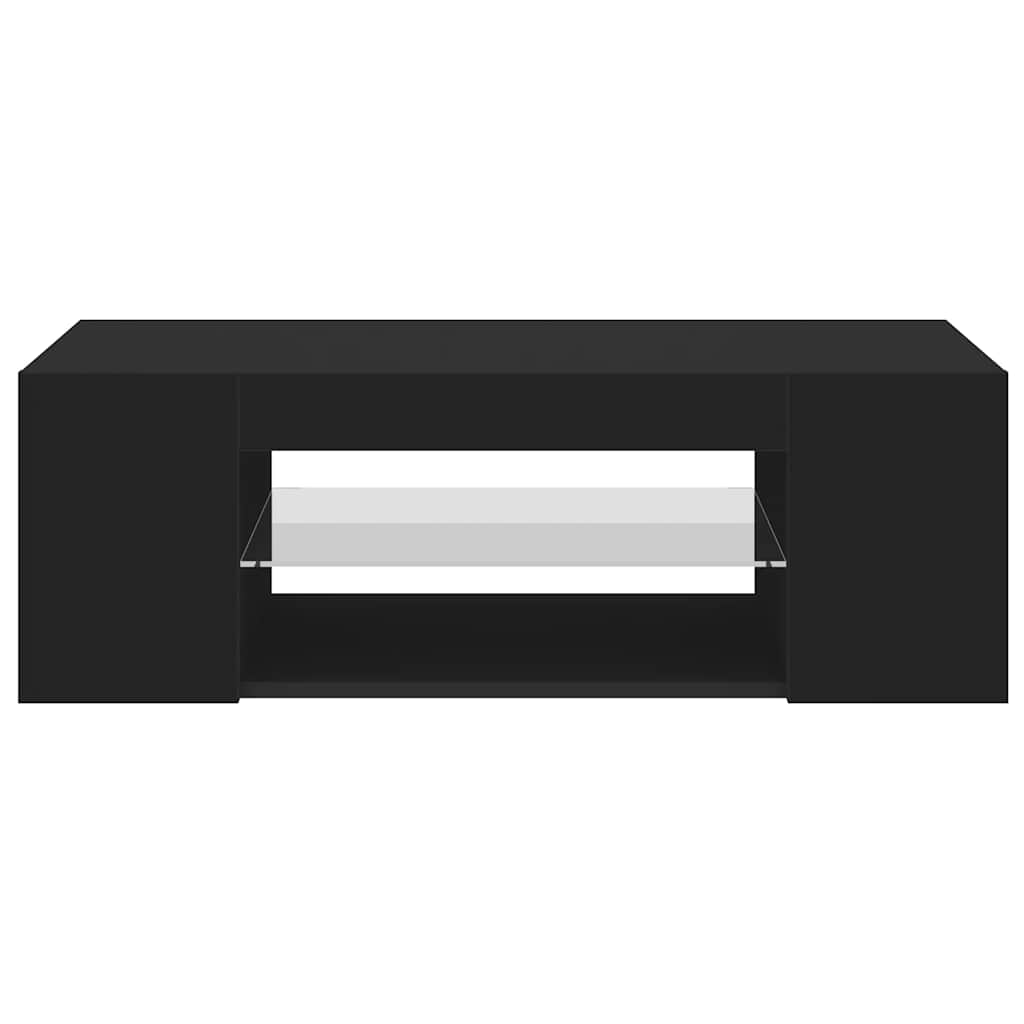 Έπιπλο Τηλεόρασης με LED Μαύρο 90x39x30 εκ. - Pakobazaar