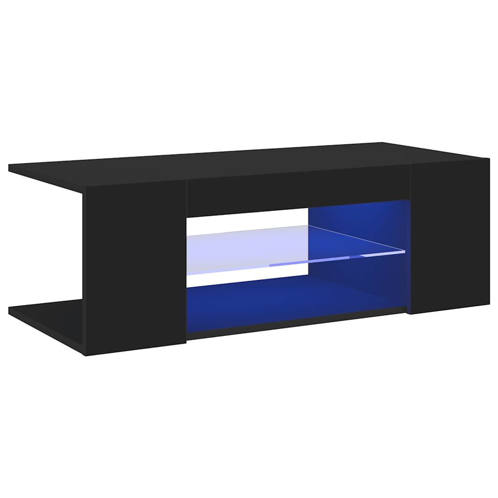 Έπιπλο Τηλεόρασης με LED Μαύρο 90x39x30 εκ. - Pakobazaar