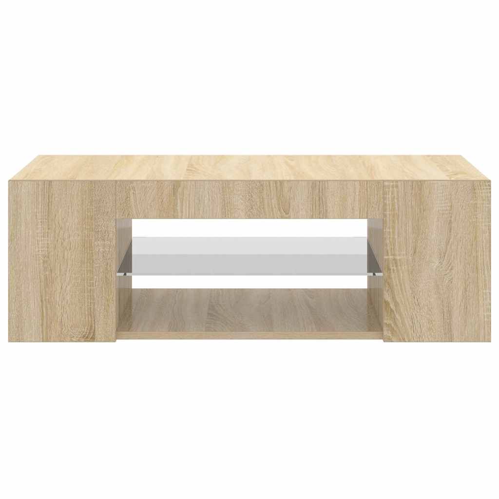Έπιπλο Τηλεόρασης με LED Sonoma Δρυς 90x39x30 εκ. - Pakobazaar