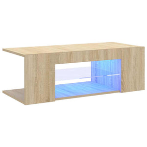Έπιπλο Τηλεόρασης με LED Sonoma Δρυς 90x39x30 εκ. - Pakobazaar
