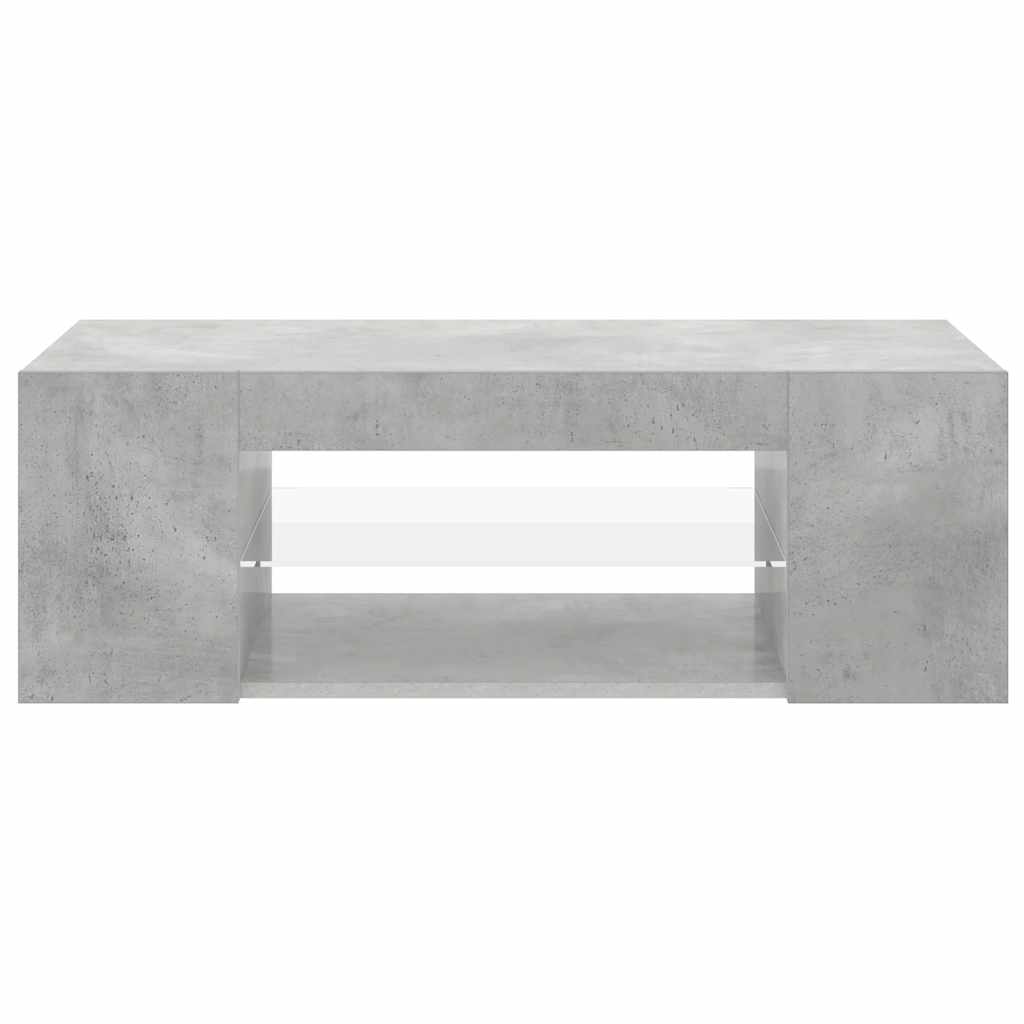 Έπιπλο Τηλεόρασης με LED Γκρι Σκυροδέματος 90x39x30 εκ. - Pakobazaar