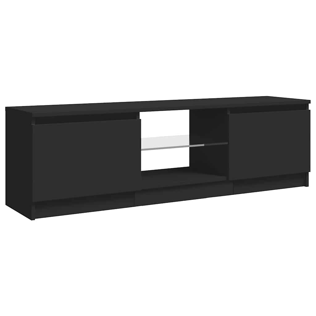 Έπιπλο Τηλεόρασης με LED Μαύρο 120 x 30 x 36 εκ. - Pakobazaar