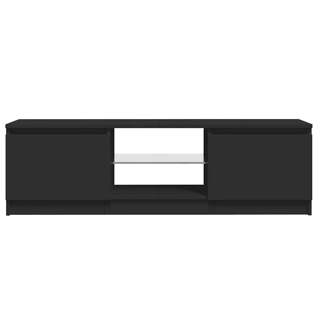Έπιπλο Τηλεόρασης με LED Μαύρο 120 x 30 x 36 εκ. - Pakobazaar