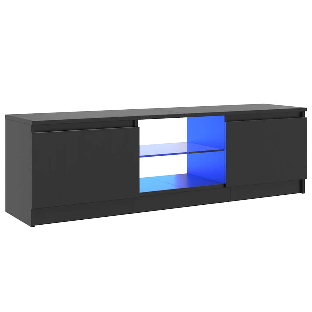 Έπιπλο Τηλεόρασης με LED Γκρι 120 x 30 x 36 εκ.