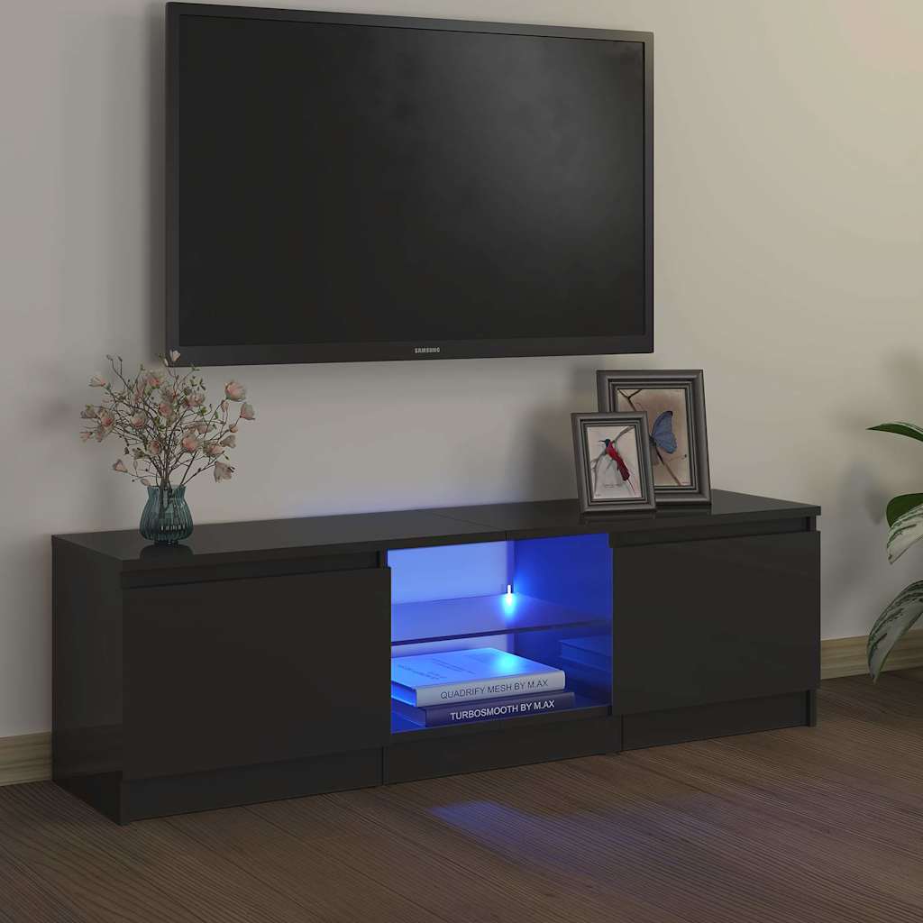 Έπιπλο Τηλεόρασης με LED Γκρι 120 x 30 x 36 εκ.