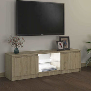 Έπιπλο Τηλεόρασης με LED Sonoma Δρυς 120 x 30 x 36 εκ. - Pakobazaar