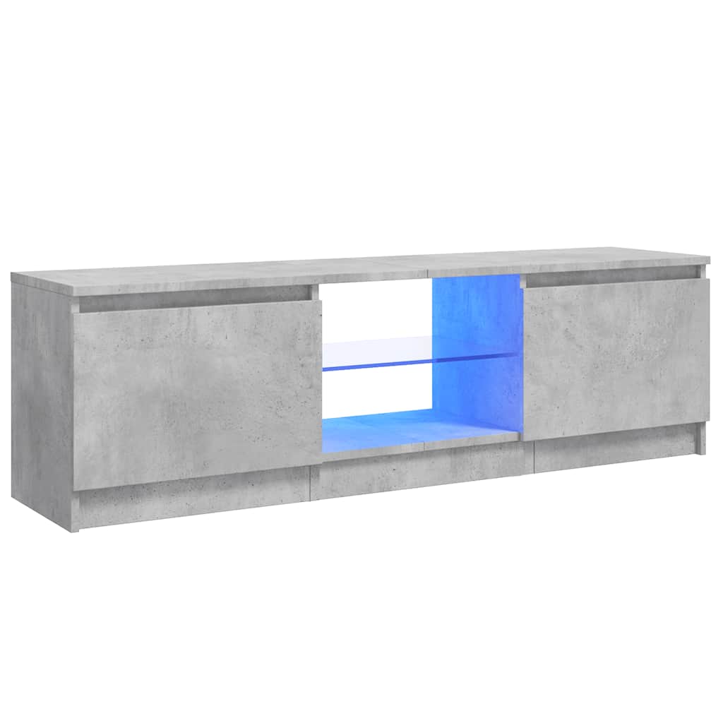 Έπιπλο Τηλεόρασης με LED Γκρι Σκυρδέματος 120 x 30 x 36 εκ. - Pakobazaar