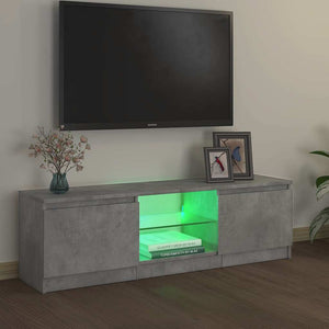 Έπιπλο Τηλεόρασης με LED Γκρι Σκυρδέματος 120 x 30 x 36 εκ. - Pakobazaar