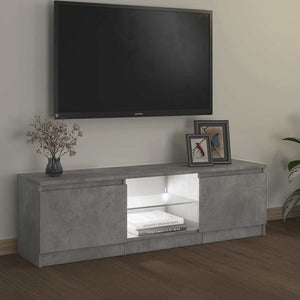 Έπιπλο Τηλεόρασης με LED Γκρι Σκυρδέματος 120 x 30 x 36 εκ. - Pakobazaar