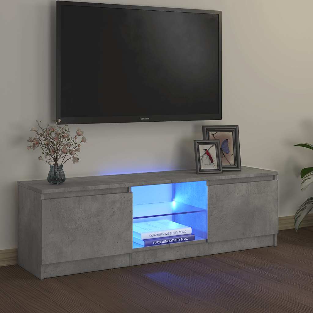 Έπιπλο Τηλεόρασης με LED Γκρι Σκυρδέματος 120 x 30 x 36 εκ. - Pakobazaar