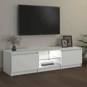 Έπιπλο Τηλεόρασης με LED Λευκό 140x40x36 εκ. - Pakobazaar
