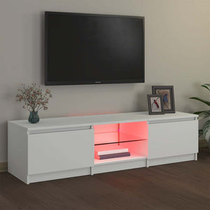 Έπιπλο Τηλεόρασης με LED Λευκό 140x40x36 εκ. - Pakobazaar