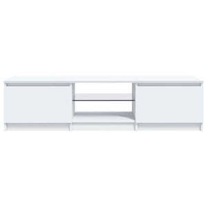 Έπιπλο Τηλεόρασης με LED Λευκό 140x40x36 εκ. - Pakobazaar