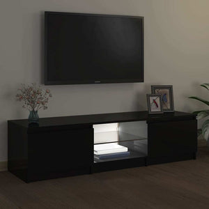 Έπιπλο Τηλεόρασης με LED Μαύρο 140x40x36 εκ. - Pakobazaar