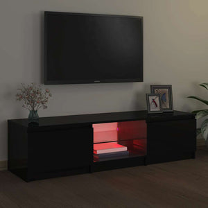 Έπιπλο Τηλεόρασης με LED Μαύρο 140x40x36 εκ. - Pakobazaar