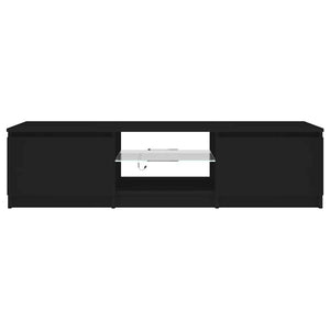 Έπιπλο Τηλεόρασης με LED Μαύρο 140x40x36 εκ. - Pakobazaar