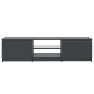 Έπιπλο Τηλεόρασης με LED Γκρι 140x40x36 εκ.