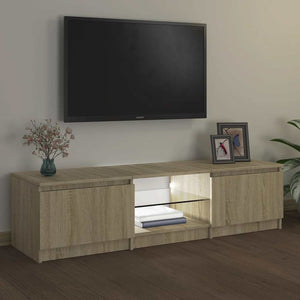 Έπιπλο Τηλεόρασης με LED Sonoma Δρυς 140x40x36 εκ. - Pakobazaar