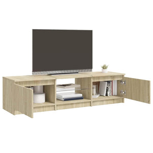 Έπιπλο Τηλεόρασης με LED Sonoma Δρυς 140x40x36 εκ. - Pakobazaar