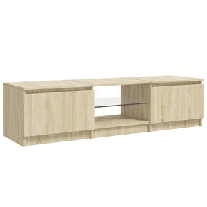 Έπιπλο Τηλεόρασης με LED Sonoma Δρυς 140x40x36 εκ. - Pakobazaar