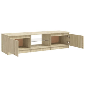Έπιπλο Τηλεόρασης με LED Sonoma Δρυς 140x40x36 εκ. - Pakobazaar