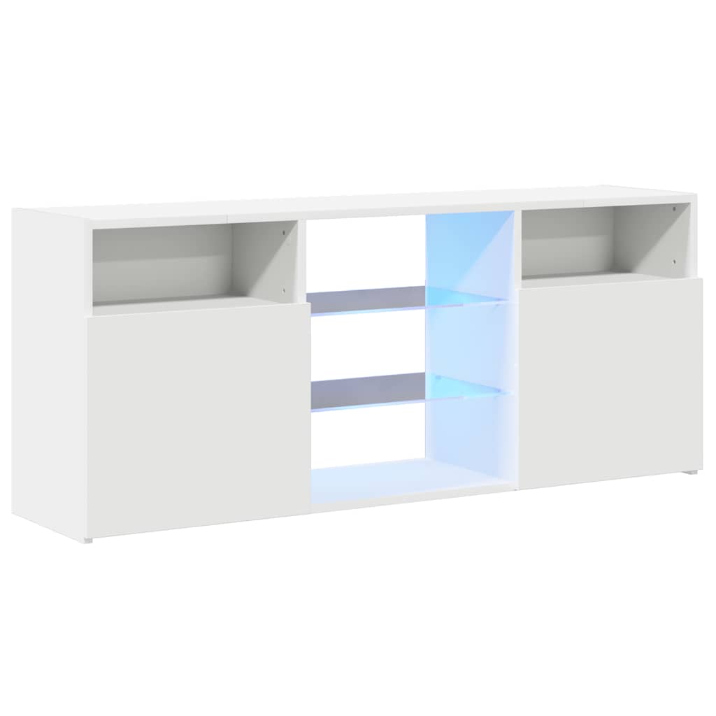 Έπιπλο Τηλεόρασης με LED Λευκό 120x30x50 εκ. - Pakobazaar