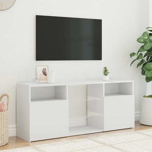 Έπιπλο Τηλεόρασης με LED Λευκό 120x30x50 εκ. - Pakobazaar