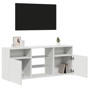 Έπιπλο Τηλεόρασης με LED Λευκό 120x30x50 εκ. - Pakobazaar