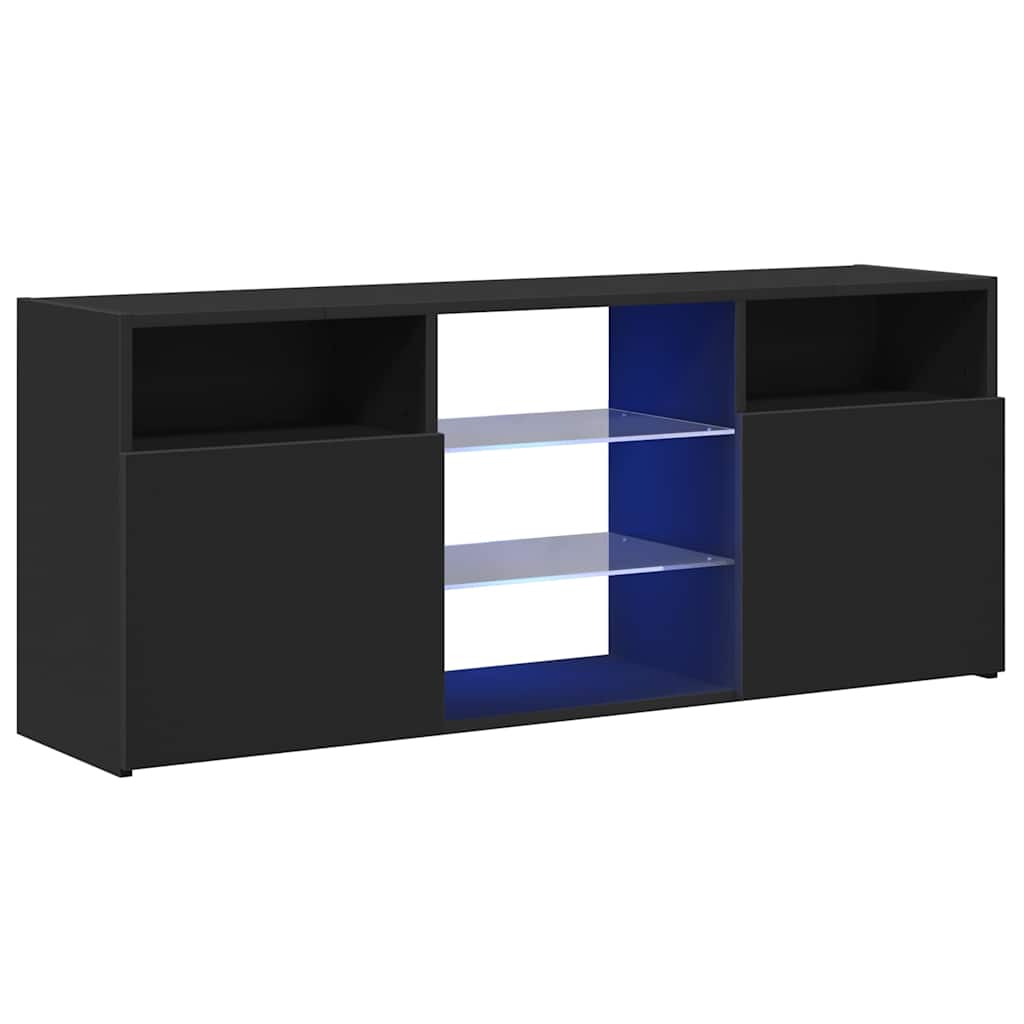 Έπιπλο Τηλεόρασης με LED Μαύρο 120x35x15,5 εκ. - Pakobazaar