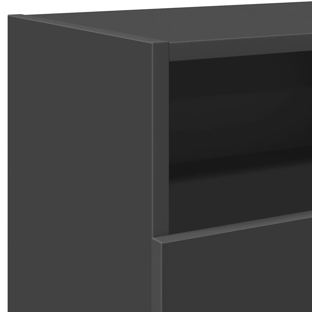 Έπιπλο Τηλεόρασης με LED Γκρι 120x30x50 εκ.