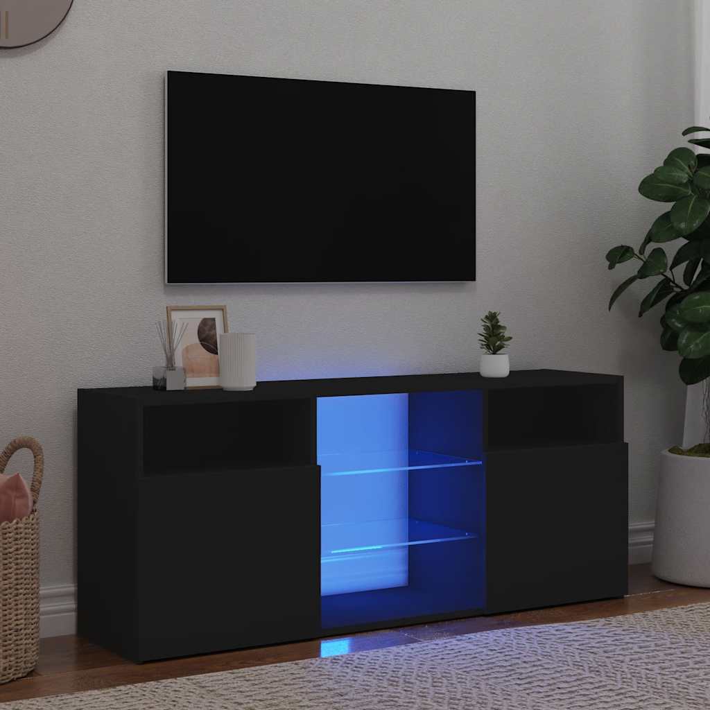 Έπιπλο Τηλεόρασης με LED Γκρι 120x30x50 εκ.