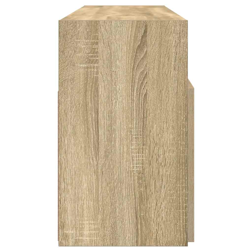 Έπιπλο Τηλεόρασης με LED Sonoma Δρυς 120x30x50 εκ. - Pakobazaar