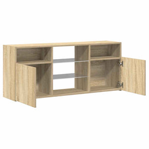 Έπιπλο Τηλεόρασης με LED Sonoma Δρυς 120x30x50 εκ. - Pakobazaar