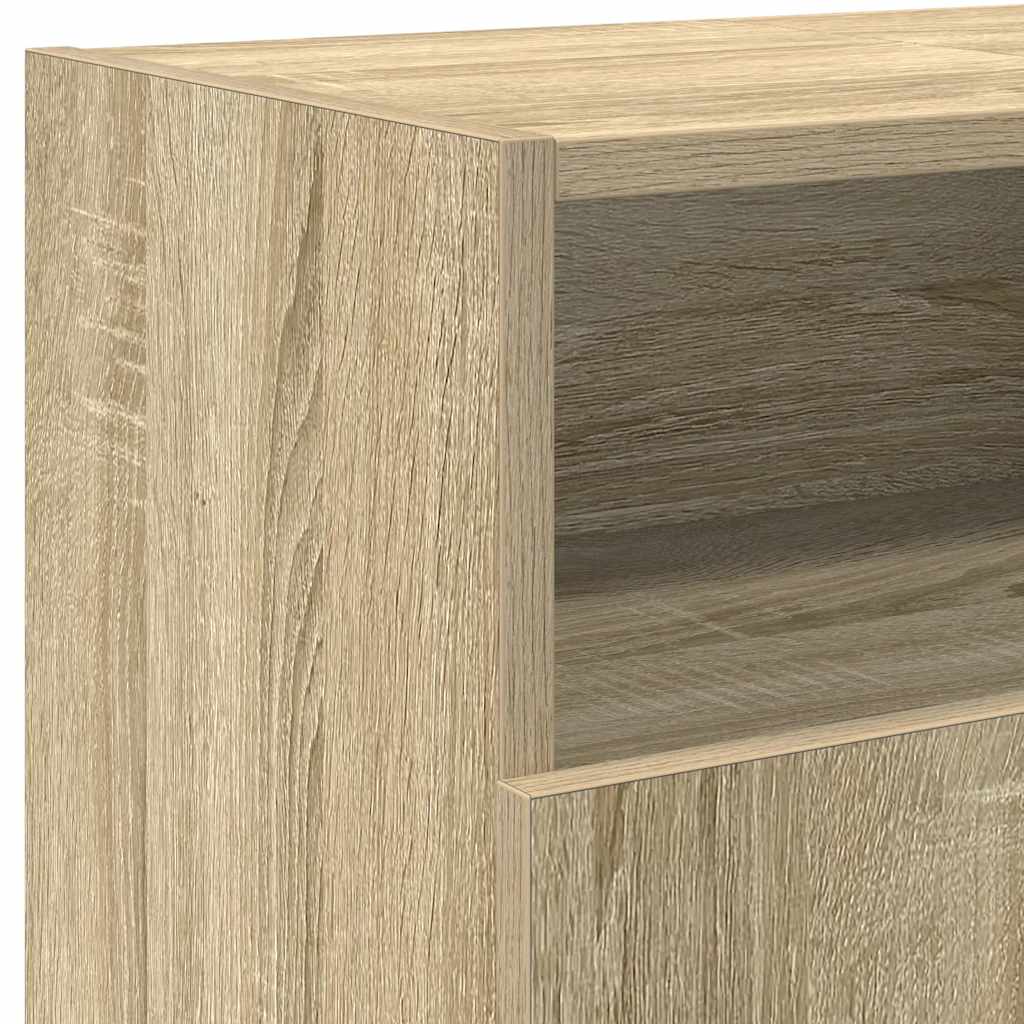 Έπιπλο Τηλεόρασης με LED Sonoma Δρυς 120x30x50 εκ. - Pakobazaar