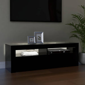 Έπιπλο Τηλεόρασης με LED Μαύρο 120x35x40 εκ. - Pakobazaar
