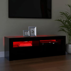 Έπιπλο Τηλεόρασης με LED Μαύρο 120x35x40 εκ. - Pakobazaar